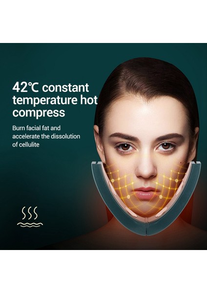 Ems V-Face Yüz Altıcı Cihazı 6 Modlu Isıtmalı Cilt Gençleştirme Çift Çene Titreşim Kablosuz Uzak Masaj Pink (Yurt Dışından) fiyatları