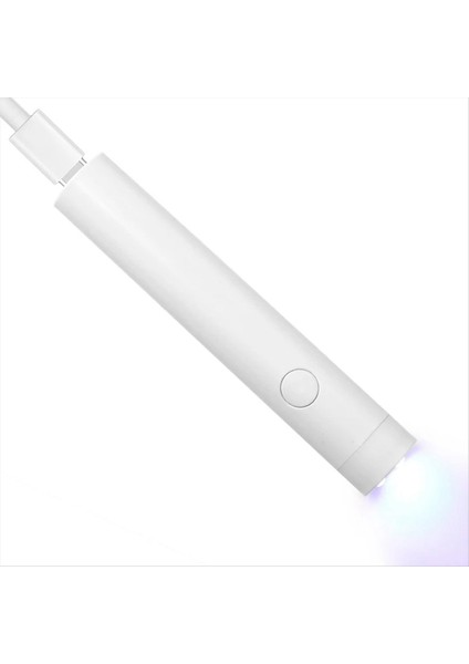 Mini Uv LED Tırnak Kurutucuları 3W Taşınabilir Hızlı Tırnak Kurutma Lambası USB Şarj Edilebilir Mini El Feneri Kalem Beyaz (Yurt Dışından)