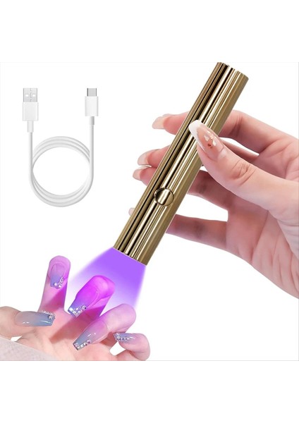 Mini Uv LED Tırnak Kurutucuları 3W Taşınabilir Hızlı Tırnak Kurutma Lambası USB Şarj Edilebilir Mini El Feneri Kalem Beyaz (Yurt Dışından) fırsatları
