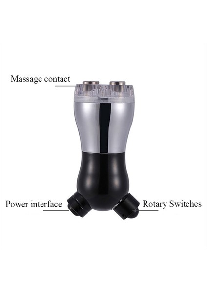 Mezoterapi Yüz Elektroporasyonu Rf Radyo Frekansı LED Foton Yüz Kaldırma Sıkı Masajı (Gümüş) Ab Fişi (Yurt Dışından)