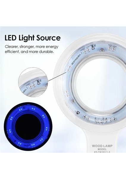 Woods Lamba Cilt Analizörü Cilt Uv Için Güzellik Yüz Testi Ahşap Lamba Işık Cilt Analizi Algılama (Yurt Dışından) fiyatları