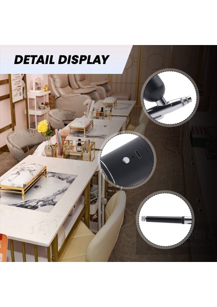 Tırnak Sanatı Makyaj Resmi Için Kompresör Şarj Edilebilir Kablosuz Tıkan Olmayan Basınçlı Airbrush Seti ile Airbrush Kiti (Yurt Dışından) indirimleri