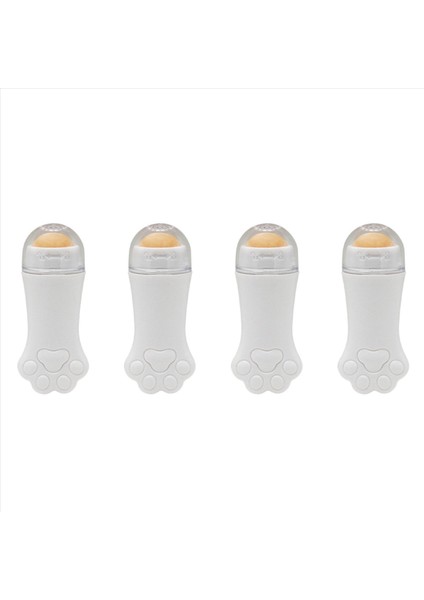 4x Doğal Volkanik Silindir Yağı Kontrol Rolling Taş Yüz Cilt Bakımı Aracı Temizleme Yağ Emilim Silindir Beyaz Beyaz (Yurt Dışından)