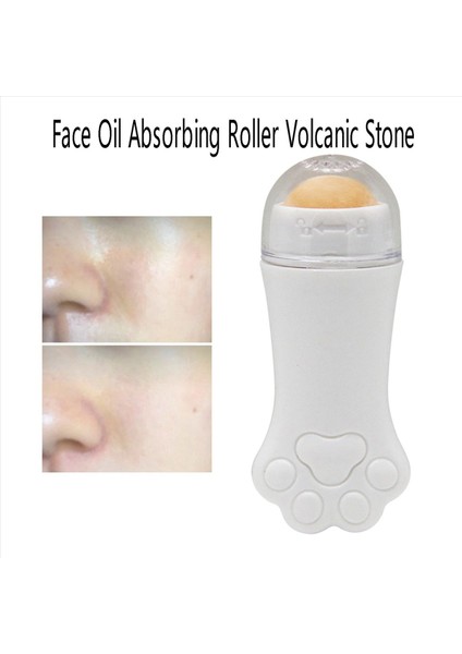 4x Doğal Volkanik Silindir Yağı Kontrol Rolling Taş Yüz Cilt Bakımı Aracı Temizleme Yağ Emilim Silindir Beyaz Beyaz (Yurt Dışından) fiyatları