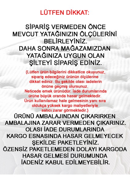 90x190 cm Visco Visko Şilte Yatak Şiltesi Yatak Pedi Ped Topper 9+-1cm modelleri