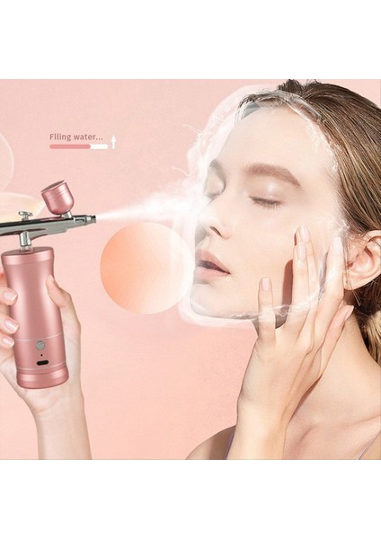 Airbrush Kiti Elden Taşınabilir Airbrush Kompresörü Airbrush Seti Çivi Art Berber Makyaj Kek Mor Için Taşınabilir (Yurt Dışından) modelleri