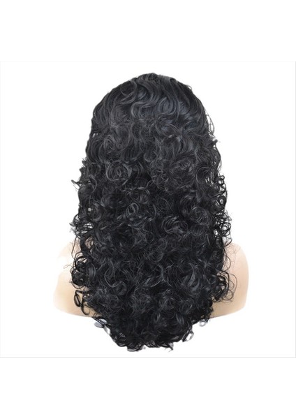 Avrupa ve Amerikan Tarzı Kimyasal Fiber Peruk Uzun Kıvırcık Saç Siyah Yün Kıvırcık Orta Peruk (Yurt Dışından) fiyatları