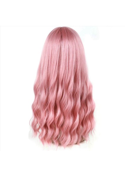 2x Pembe Peruk Patlamalar Uzun Dalgalı Peruk ile Hava Patlaması ile Ipeksi Tam Isıya Dayanıklı Peruk Saç Yedek Doğal Görünümlü Peruk (Yurt Dışından) fiyatları
