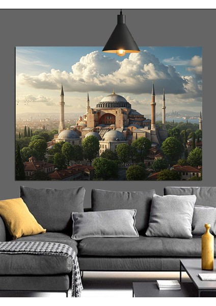 Ayasofya Tarihi Yapı Istanbul Dekoratif Kanvas - Mdf Ahşap Tablo modelleri
