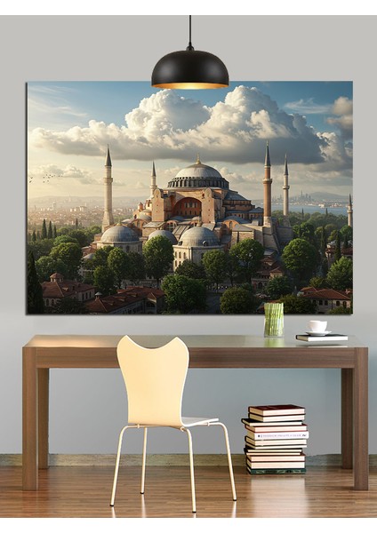 Ayasofya Tarihi Yapı Istanbul Dekoratif Kanvas - Mdf Ahşap Tablo indirimleri