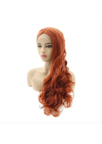 16 Inç Dantel Ön Peruk Sapık Düz Insan Saç Hissi Sentetik Peruk Doğal Uzun Dalgalı Rulo Peruk (Yurt Dışından) indirimleri