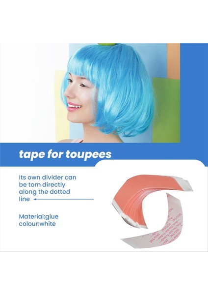 72PCS/LOT C+Cc Süper Güçlü Ikili Tac Saç Çift Yapışkan Sabit Bant Peruk Uzantısı Dantel Toupe Aksesuar Görünmez Şeritler (Yurt Dışından) fiyatları