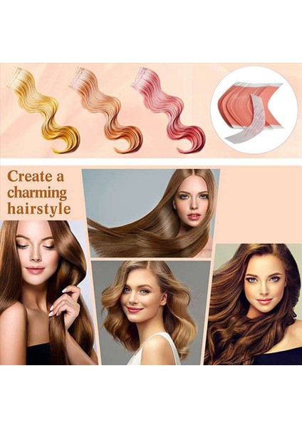 72PCS/LOT C+Cc Süper Güçlü Ikili Tac Saç Çift Yapışkan Sabit Bant Peruk Uzantısı Dantel Toupe Aksesuar Görünmez Şeritler (Yurt Dışından) modelleri