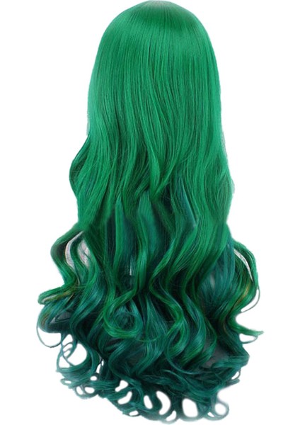 2pcs Lady Wig Koyu Yeşil Uzun Kıvırcık Peruk Kadınlar Için Uzun Saç Peruk - 1 Adet Koyu Yeşil 68CM ve 1pcs Beyaz 80CM (Yurt Dışından) fiyatları