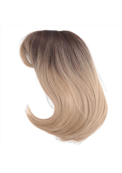 Avrupalı ve Amerikalı Bayanlar Peruk Gradyan Sekiz Patlama Omuz Uzunluğu Peruk Kısa Düz Saç Kimyasal Fiber Peruk (Yurt Dışından)