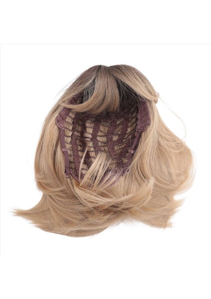 Avrupalı ve Amerikalı Bayanlar Peruk Gradyan Sekiz Patlama Omuz Uzunluğu Peruk Kısa Düz Saç Kimyasal Fiber Peruk (Yurt Dışından) fiyatları