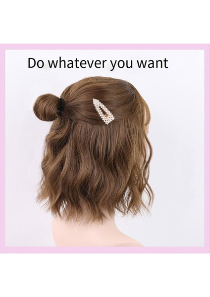 Wıg Bob Bobo Wıg Kadınlar Için Patlama Doğal Görünümlü Kısa Bob Peruk Günlük Kore Için Kısa Kıvırcık Peruk Kahverengi (Yurt Dışından) fırsatları