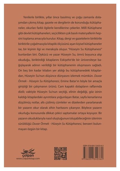 Duvar Örmek - Hüseyin Su Kütüphanesi fırsatları