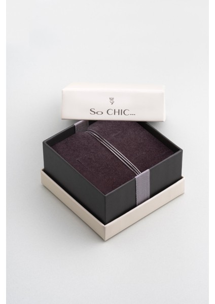 Sonsuz Bağ 18 Ayar Beyaz Altın Kaplama 19 cm Gümüş Üçlü Zincir Bileklik indirimleri