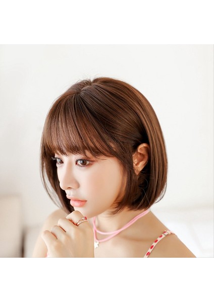 Wıg Bobo Bobo Wıg Kadınlar Için Patlama Doğal Görünümlü Kısa Bob Peruk Günlük Kore Için Kısa Düz Peruk 30CM (Yurt Dışından) indirimleri