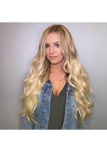 28 Inç Orta Sarışın Büyük Dalga Kadınlar Için Uzun Kıvırcık Saç Kadınlar Kimyasal Elyaf Peruk (Yurt Dışından) fırsatları