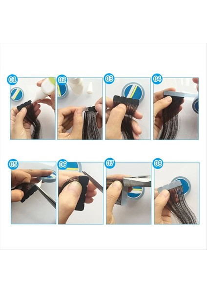 Saç Sistemleri Bant Dantel Ön Çift Taraflı Saç Bant Saç Uzantıları Için Yapışkan Bant Wıg Stil Araçları (Yurt Dışından) modelleri