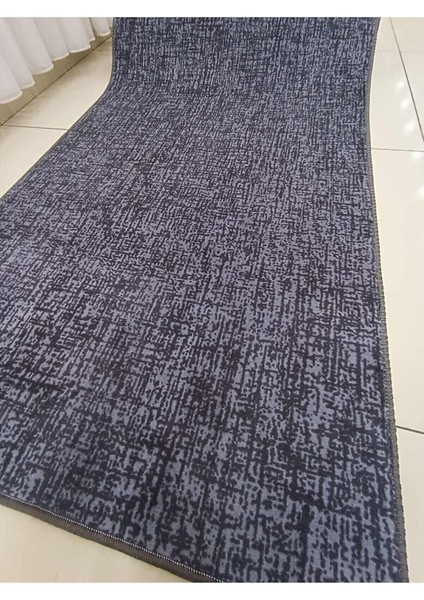 Yıkanabilir Kaymaz Tabanlı Briella Kesme Rulo Halı Yolluk Antrasit