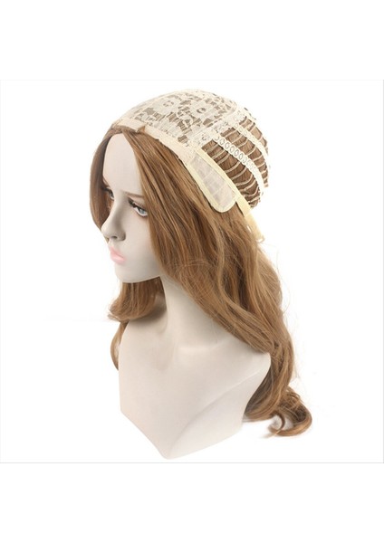 Avrupa ve Amerikan Tarzı Merkez Parçalı Uzun Kıvırcık Saç Kimyasal Elyaf Peruk Meghan Cos Flaxen Peruk (Yurt Dışından) fırsatları