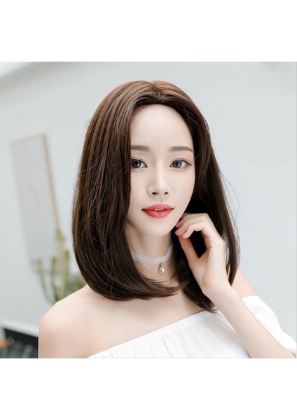 Wıg Bob Bobo Wıg Kadınlar Için Doğal Görünümlü Kısa Bob Peruk Günlük Kore Için Kısa Düz Peruk Gri (Yurt Dışından) modelleri