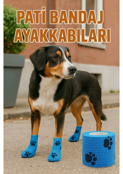 Pati Bandajı – Su Geçirmez, Kendinden Yapışan, Tüy Dostu Evcil Hayvan Bandajı