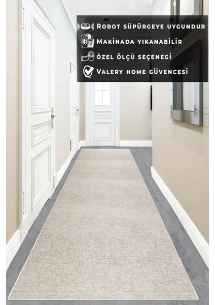 Yıkanabilir Kaymaz Tabanlı Briella Kesme Rulo Halı Yolluk Antrasit modelleri
