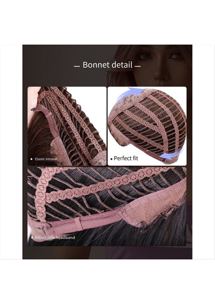 Avrupa ve Amerikan Tarzı Peruk Siyah Kahverengi Patlama ile Büyük Dalga Uzun Kıvırcık Saç Kimyasal Fiber Bukleler Peruk Vurgulamak (Yurt Dışından) modelleri