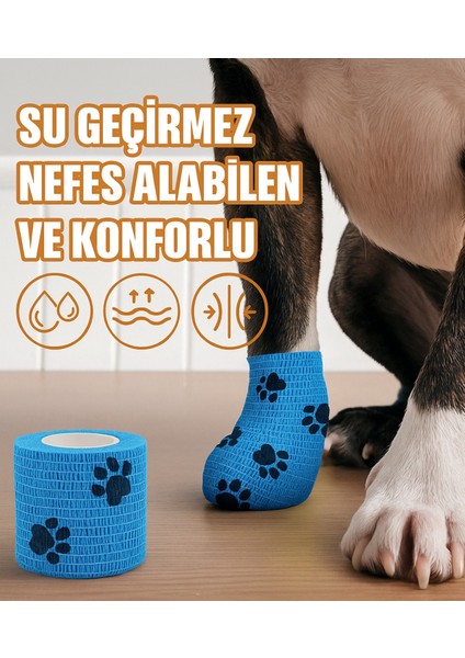 Pati Bandajı – Su Geçirmez, Kendinden Yapışan, Tüy Dostu Evcil Hayvan Bandajı modelleri