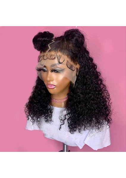 Kısa Kıvırcık Peruk Kıvırcık Dantel Ön Peruk Kadın Önceden Pullu Brezilya Bukleleri Dantel Ön Peruk (Yurt Dışından) fiyatları