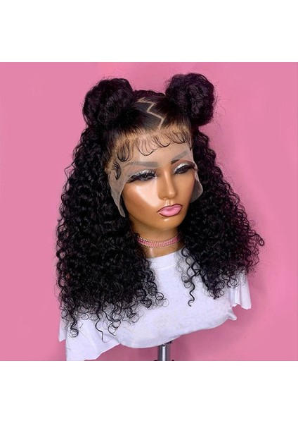 Kısa Kıvırcık Peruk Kıvırcık Dantel Ön Peruk Kadın Önceden Pullu Brezilya Bukleleri Dantel Ön Peruk (Yurt Dışından) fırsatları