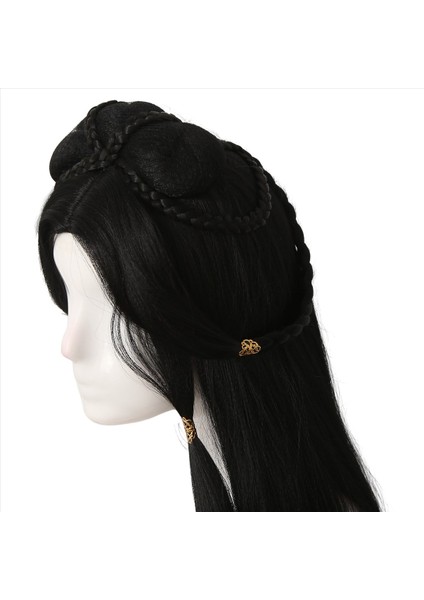 Antik Kostüm Uzun Düz Çin Peruk Tembel Tam Kafa Kapağı Çin Tarzı Kızlar Için Çin Tarzı Saç Kapağı (Yurt Dışından) fırsatları