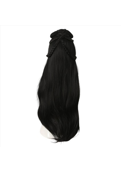 Antik Kostüm Uzun Düz Çin Peruk Tembel Tam Kafa Kapağı Çin Tarzı Kızlar Için Çin Tarzı Saç Kapağı (Yurt Dışından) indirimleri