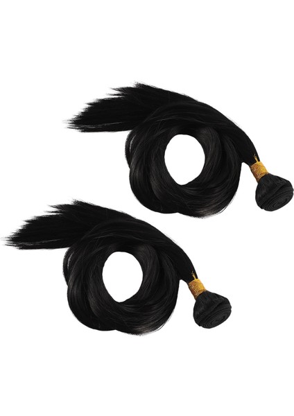 2pcs 30 Inç Çizim Düz Düz Remy Brezilya Saç Örgülü Saçlar Genişletilmiş Saç Peruk (Yurt Dışından)