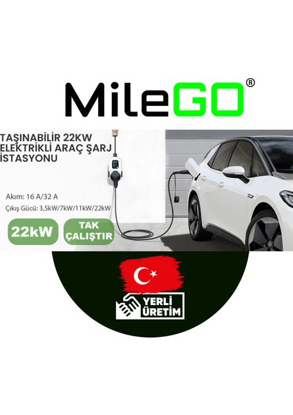 22kw Şarj İstasyonu - Taşınabilir Yüksek Kaliteli Üstün Performanslı AC Elektrikli Araç Şarj Cihazı modelleri