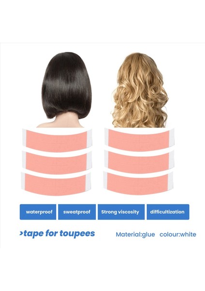 72PC/LOT Süper Güçlü Ikili-Tac Peruk Çift Bant Yapıştırıcı Uzatma Toupees/dantel Peruk Filmi Kayma Hattı Için Saç Şeritleri (Yurt Dışından) fırsatları