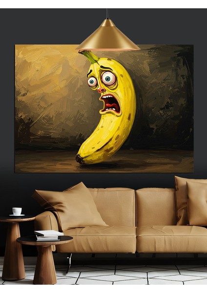 Muz Komik Ağlayan Sanat Dekoratif Kanvas - Mdf Ahşap Tablo fiyatları