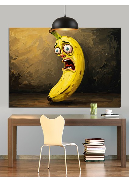 Muz Komik Ağlayan Sanat Dekoratif Kanvas - Mdf Ahşap Tablo indirimleri