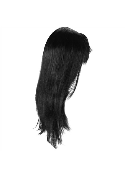 Siyah Şık Kadınlar Uzun Düz Peruklar Elbise Cosplay Kostüm Parti Peruk (Yurt Dışından) modelleri