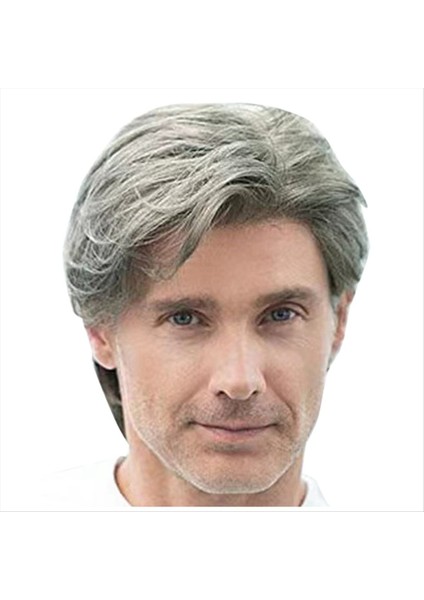 Patlamalı Peruk Sentetik Peruklar Isıya Dayanıklı Gluoneless Sentetik Peruklar Adam Için Kısa Peruklar Cosplay Perukları Günlük Kullanım (Yurt Dışından)