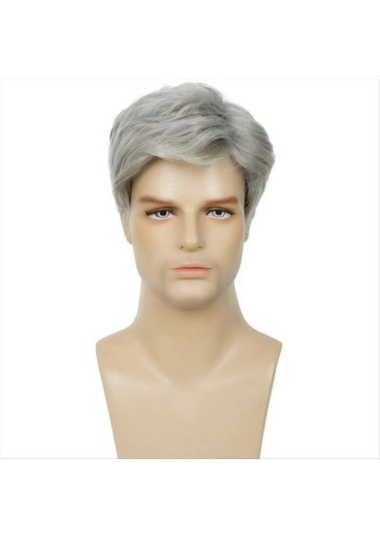 Patlamalı Peruk Sentetik Peruklar Isıya Dayanıklı Gluoneless Sentetik Peruklar Adam Için Kısa Peruklar Cosplay Perukları Günlük Kullanım (Yurt Dışından) modelleri