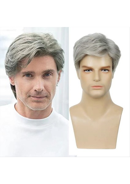 Patlamalı Peruk Sentetik Peruklar Isıya Dayanıklı Gluoneless Sentetik Peruklar Adam Için Kısa Peruklar Cosplay Perukları Günlük Kullanım (Yurt Dışından) fırsatları