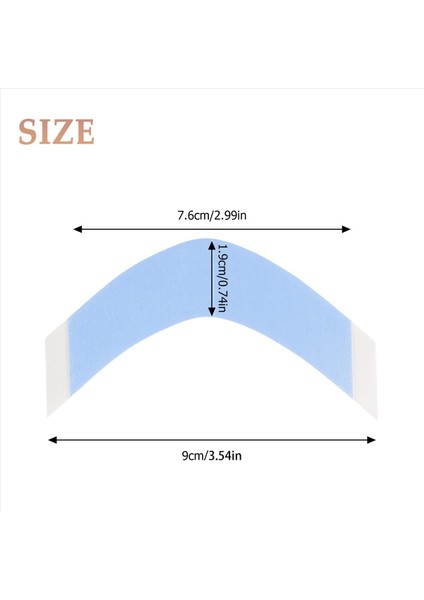 108PC/LOT Güçlü Sabit Çift Taraflı Bant Peruk Saç Sistemi Bant Su Geçirmez Yapışkan Bant Genişletilmiş Toupee Dantel Peruk Filmi (Yurt Dışından)