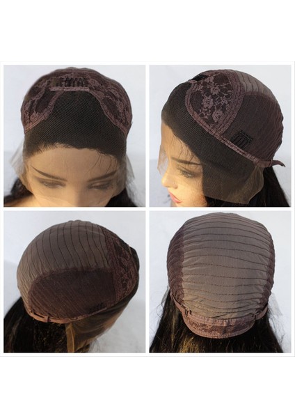 14 Inç Gevşek Kıvırcık Derin Dalga Dantel Ön Peruk Isıya Dayanıklı Sentetik Orta Parça Peruk Kadınlar Için (Yurt Dışından) fiyatları