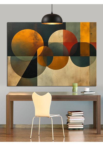 Geometrik Desen Soyut Sanat Dekoratif Kanvas - Mdf Ahşap Tablo modelleri