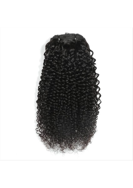 Saç Peruk Doğal Bukleler Saç Klipsinde Saç Uzantılarında Tam Kafa Setleri Afro Saç Bukleleri Klipsler (Yurt Dışından)